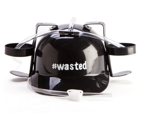 Black #Wasted Drinking Hat